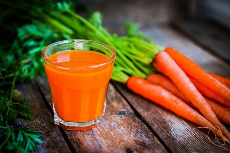Succo di carota per la prostatite